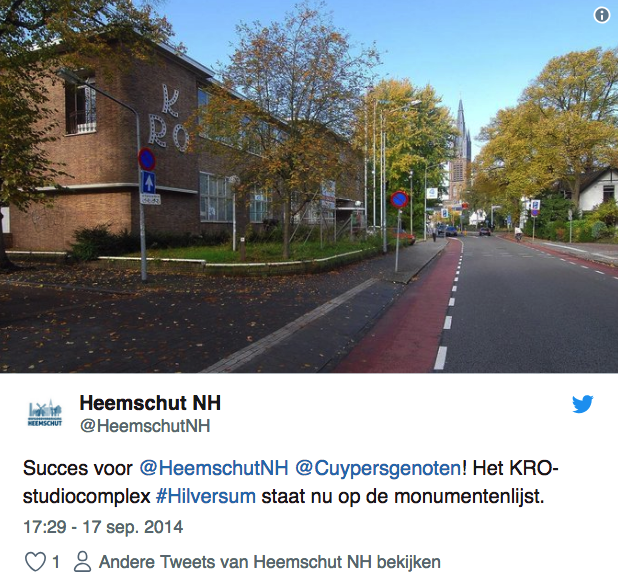 KRO studio te Hilversum