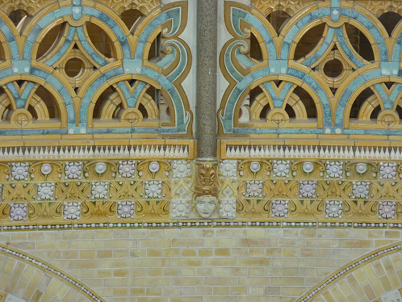 De balustrade van de koepel in de nieuwe Bavo